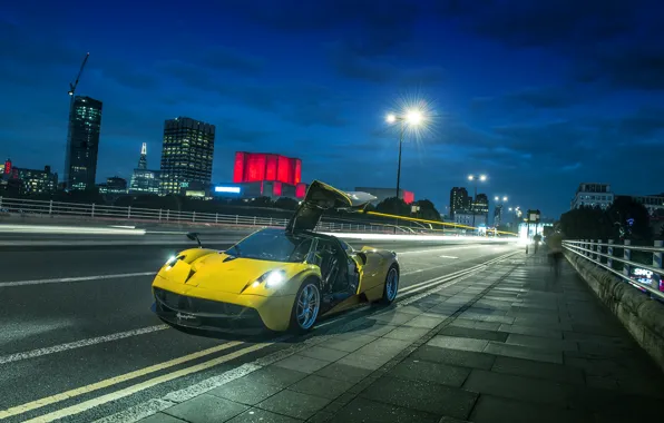 Night, supercar, street, Huayr To Pagani, hypercar