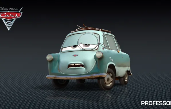 Cartoon, cars, pixar, disney, professor z