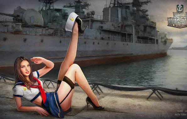 Stockings, heels, WoW, MMO, Wargaming.net, BigWorld, World of Warships, Nikita Bolyakov