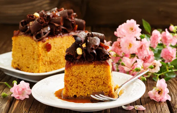 Chocolate, cake, Chocolate, dessert