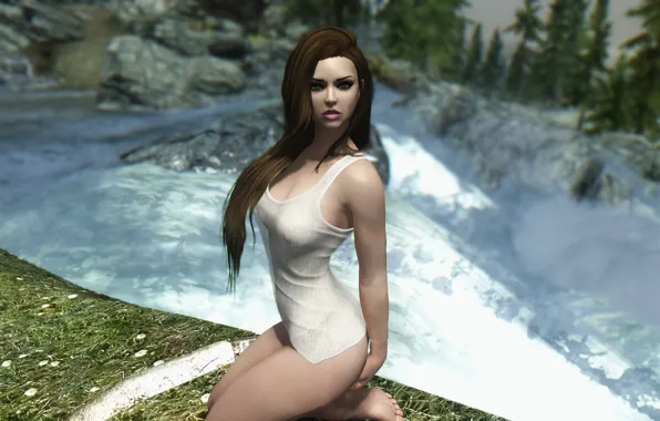 Girl, skyrim, Nord