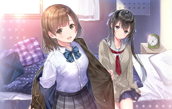 Picture girl, anime, art