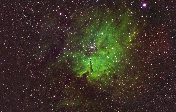 Picture space, emission nebula, NGC 6820