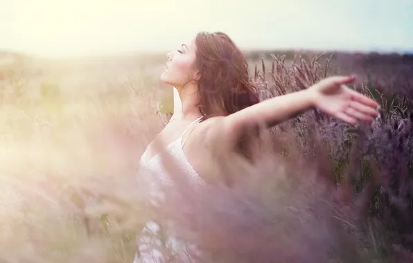 Freedom, girl, background