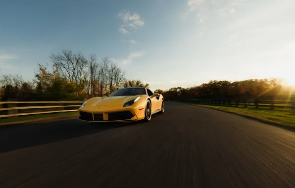 Ferrari, 2017, 488, Ferrari 488 Spider 70th Anniversary "Bold Yellow"