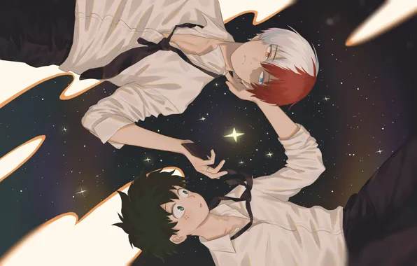 Boku no Hero Academy, Todoroki Shouto, Izuku Midoriya, TodoDeku, Shikamuro