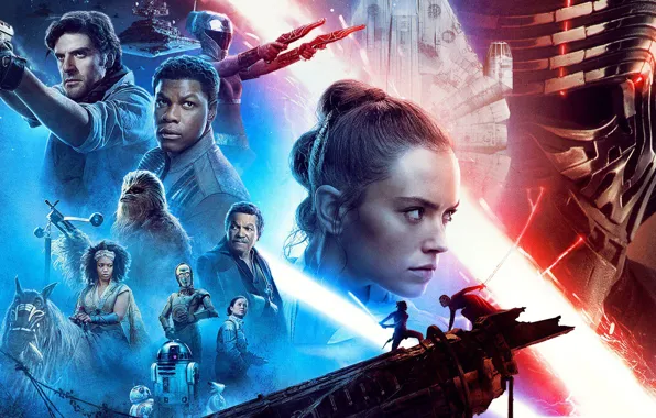 Star Wars, Star wars, poster, The Rise of Skywalker, Episode IX
