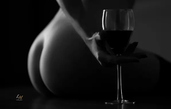 ASS, GLASS, BLACK AND WHITE FRAME, Leonid Markachev