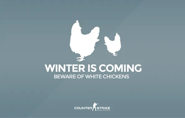 Picture CS GO, Counter Strike Global Offensive, Серия &ampquot;CS GO Situation&ampquot;, Beware of white chickens, Winter …