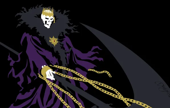 Death, crown, skeleton, Bleach, Bleach