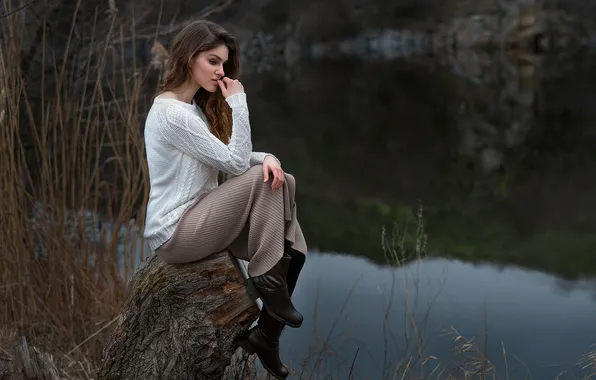 Forest, lake, photoshoot, Dmitry Begma