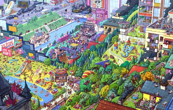 Home, Figure, The city, Summer, People, Movement, Building, Situation