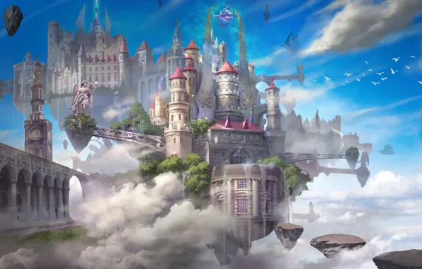 Picture castle, magic, soars