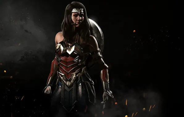 Sword, game, Wonder Woman, armor, amazon, shield, Diana Prince, NetherRealm Studios