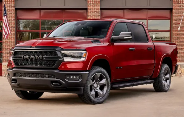 Crew Cab, Ram 1500, 2022, Big Horn, Built to Serve Edition