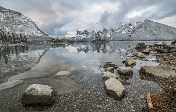 Picture Alberta, Canada, Banff national park, Lake Minnewanka