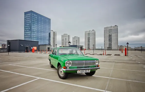 USSR, Volga, GAZ-21, Minsk, Stone Hill