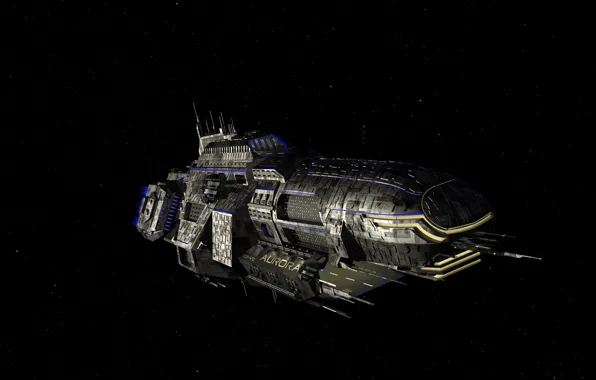 Space, spaceship, 3D graphics