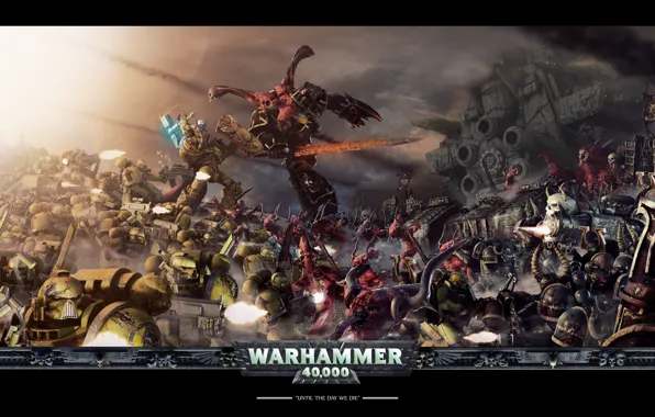 Picture war, destruction, warhammer 40000