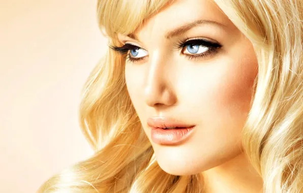 Picture look, girl, blonde, Anna Subbotina