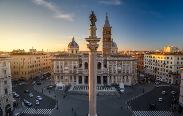 Picture building, home, area, Rome, Italy, Church, Italy, column