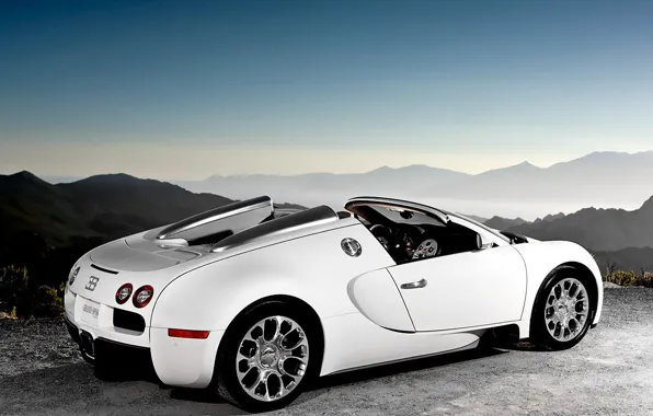 White, Bugatti, Bugatti, Veyron