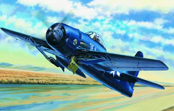 Picture aviation, Wallpaper, flight, the plane, F8F1 Bearcat