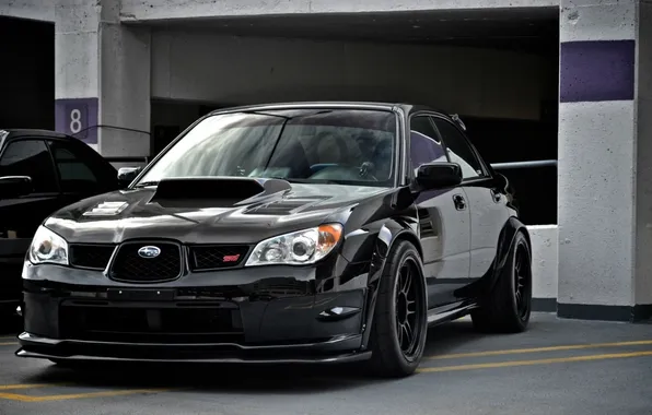 Black, Subaru, Impreza, black, wrx, Subaru, sti, Impreza