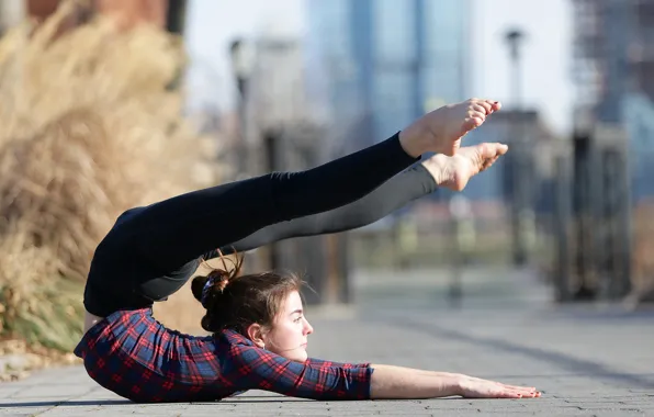 Picture girl, pose, flexibility