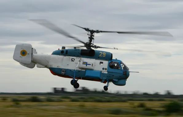 Picture helicopter, Kamov, anti-submarine, Ka-27, ship, The Ukrainian Navy
