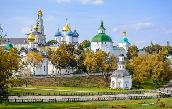 Picture autumn, landscape, Church, temple, Sergiev Posad, Frolenko Maxim
