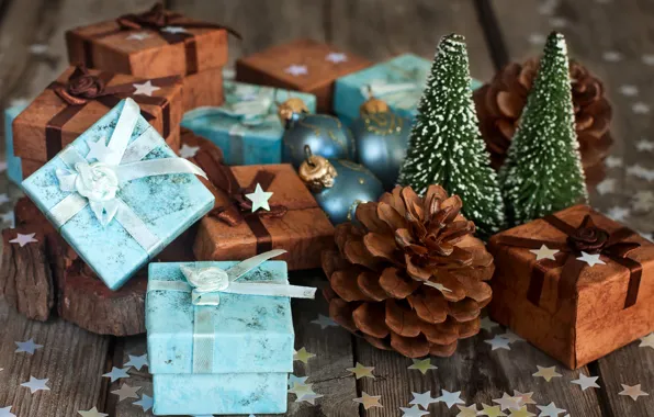 Picture holiday, gift, bumps, confetti