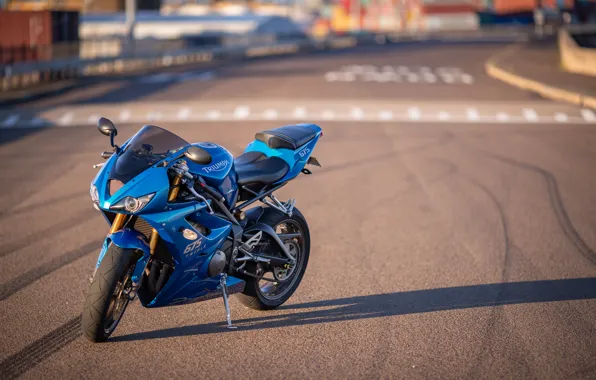 Picture blue, triumph, daytona 675