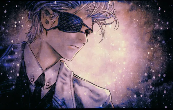 Picture snow, night, face, costume, tie, headband, art, Hiroyuki Wand