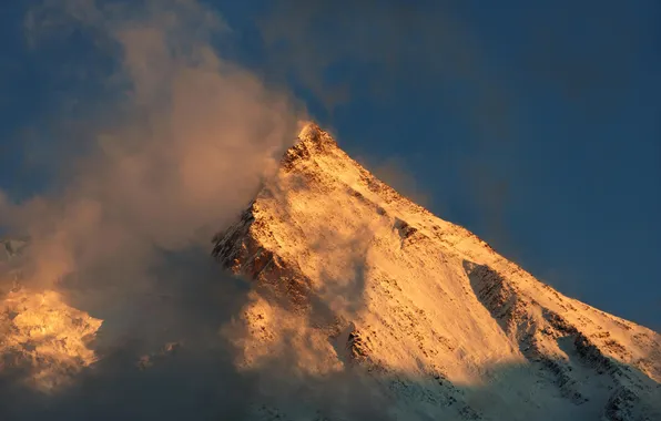 Picture snow, mountains, nature, tops