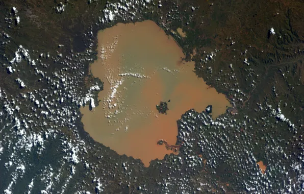 Picture Earth from space, Ethiopia, Lake Tana