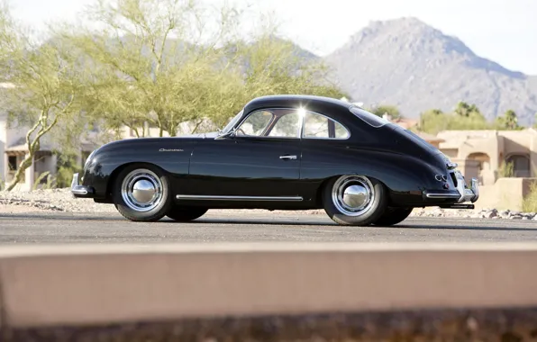 Porsche, 1955, 356, side view, Porsche 356 1500 Continental Coupe