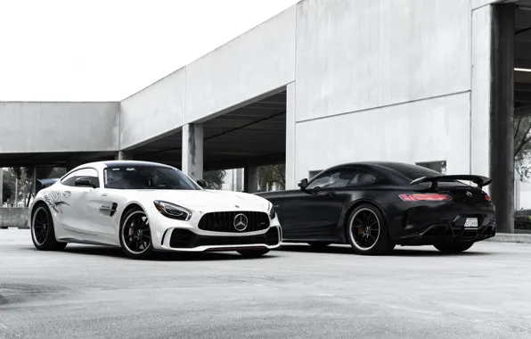 Picture Black, White, V8 biturbo, Mercede Benz, AMG GTR