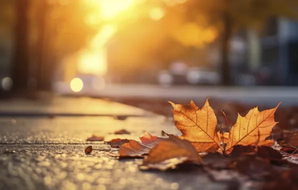 Autumn, leaves, Park, background, forest, park, background, autumn