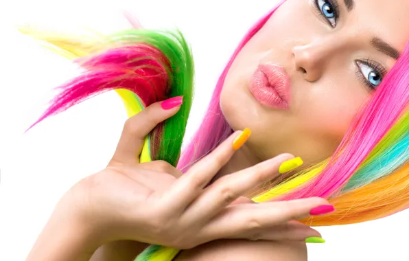 Picture style, makeup, hairstyle, manicure