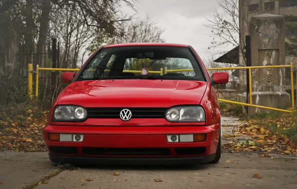 Picture red, volkswagen, before, red, Golf, golf, Volkswagen, MK3