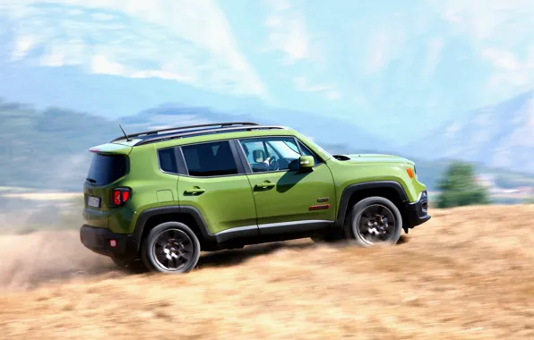 Car, Jeep, Anniversary, 2016, Renegade, Green, Worldwide, 75th