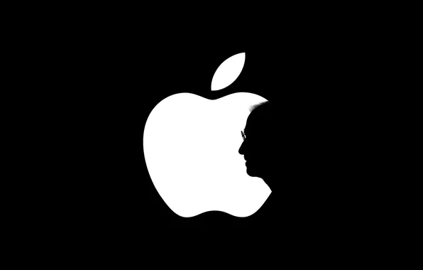 Picture apple, shadow, logo, Steve Jobs, EPL, Steve Jobs