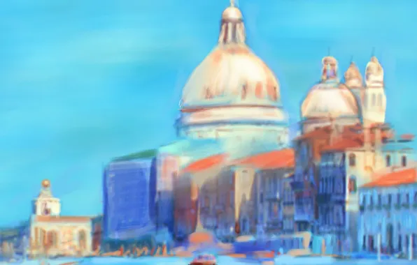 Landscape, picture, Italy, Venice, Cathedral