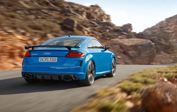 Road, machine, asphalt, stones, Audi, coupe, speed, TT RS