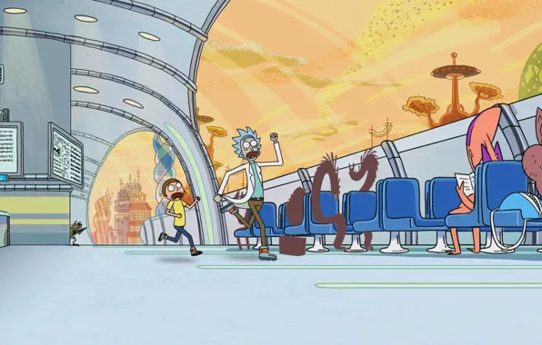 Cartoon, the series, the animated series, Rick and Morty, Rick and Morty
