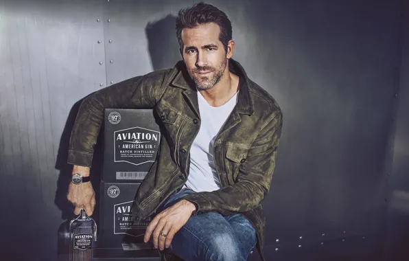 Look, pose, jacket, male, Ryan Reynolds