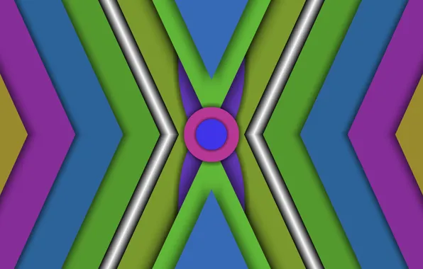 Color, circles, triangles, figure