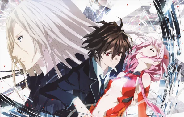 Download wallpapers Shu Ouma, Inori Yuzuriha, manga, artwork