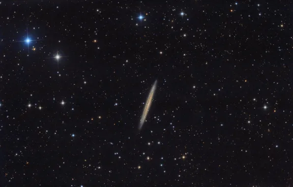 Picture Dragon, spiral galaxy, in the constellation, NGC 5907